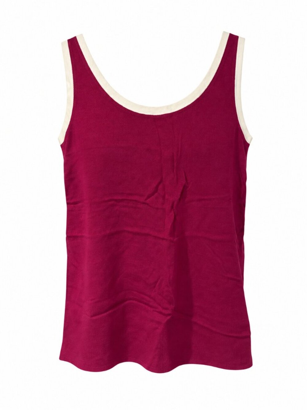SANDRO Fuchsia and Cream Tank Top Blouse - size 3